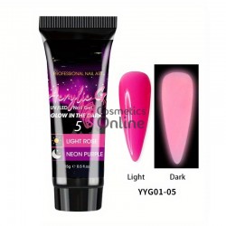 PolyGel UV LED Luminous pentru unghii false Queen-Fingers 15ml Cod YYG05 Light Rose